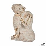 Dekorativ havefigur Ibergarden CC20447 CC20447 Polyesterharpisk Buddha 23 x 33 x 26 cm (2 enheder) #1