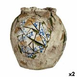 Dekorativ havefigur Ibergarden ZD19026 ZD19026 Polyesterharpisk Vase 27 x 27 x 27 cm (2 enheder) #1