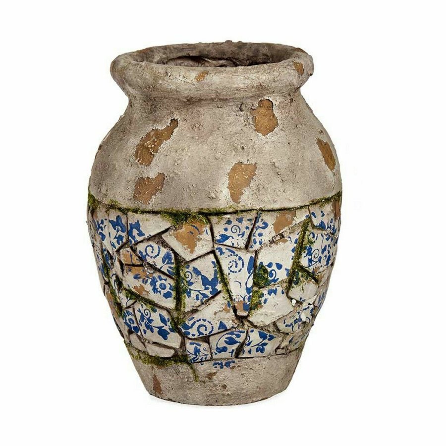 Dekorativ havefigur Ibergarden ZD19006 ZD19006 Polyesterharpisk Vase 25 x 32,5 x 25 cm (2 enheder) #2
