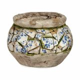 Dekorativ havefigur Ibergarden ZD19021 ZD19021 Polyesterharpisk Vase 28 x 19,5 x 28 cm (2 enheder) #2