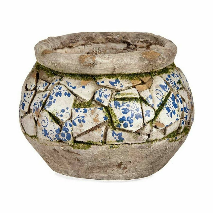 Dekorativ havefigur Ibergarden ZD19021 ZD19021 Polyesterharpisk Vase 28 x 19,5 x 28 cm (2 enheder) #2
