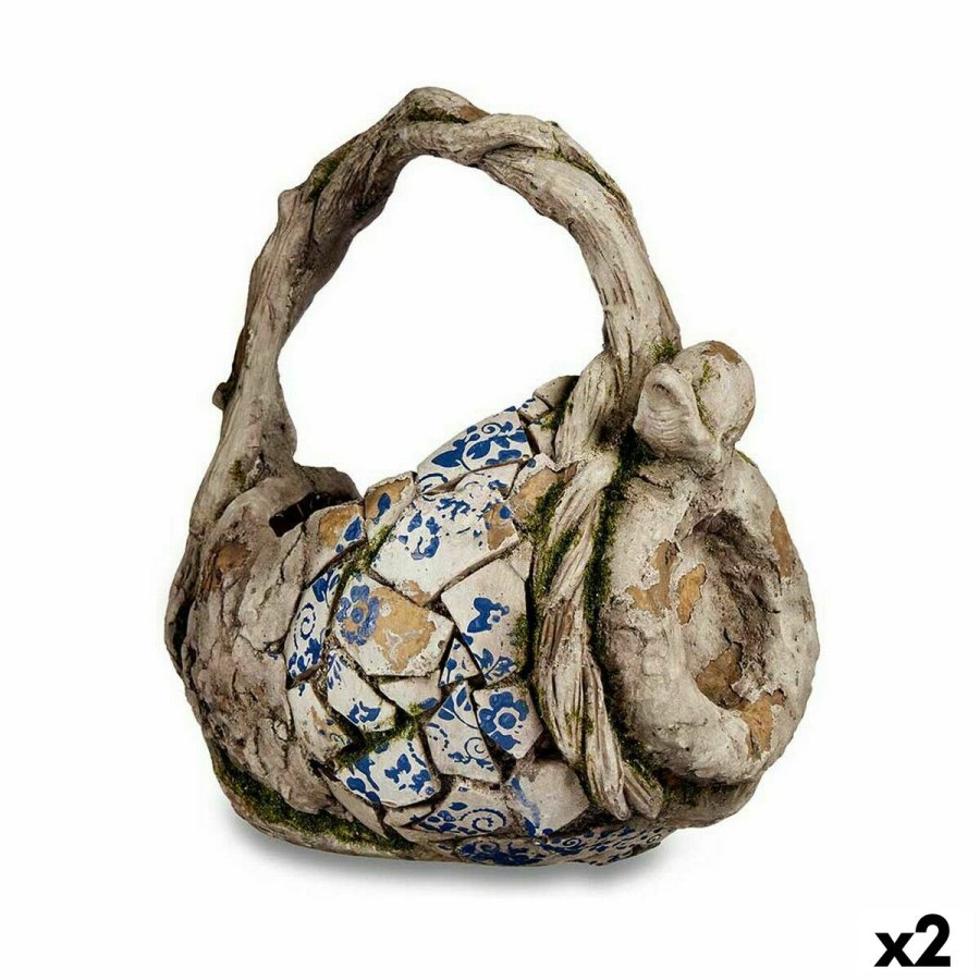 Dekorativ havefigur Ibergarden ZD19011 ZD19011 Polyesterharpisk Vase 23,5 x 35 x 31 cm (2 enheder) #1