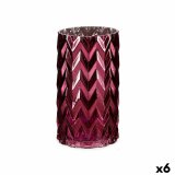 Vase Gift Decor V1220MMS-5 V1220MMS-5 Pink Krystal re (af hvede) Kobberstik 11,3 x 19,5 x 11,3 cm (6 enheder) #1