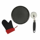 Pizza form Kinvara CK33850 Sort Rustfrit stl Plastik 33 x 2 x 33 cm Pizza (12 enheder) #3