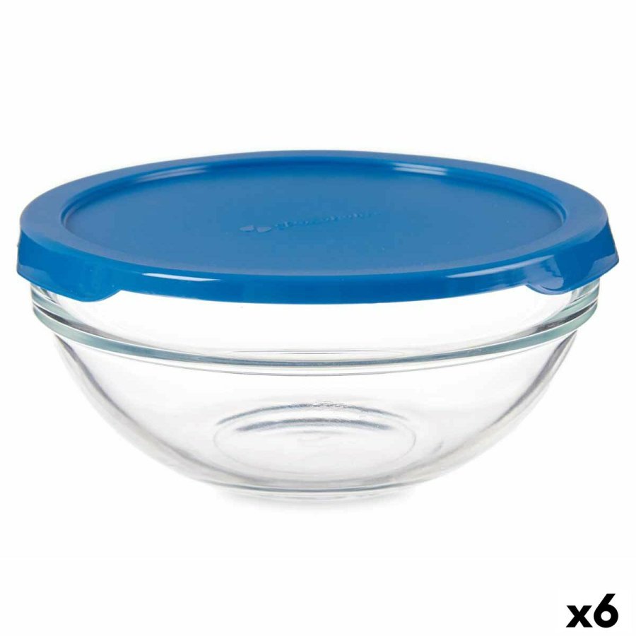Rund madkasse med lg Pasabahce Chefs Bl 595 ml 14 x 6,3 x 14 cm (6 enheder) #1