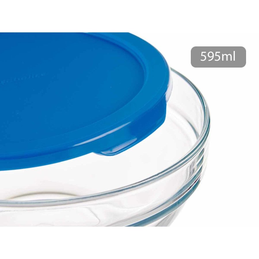 Rund madkasse med lg Pasabahce Chefs Bl 595 ml 14 x 6,3 x 14 cm (6 enheder) #7