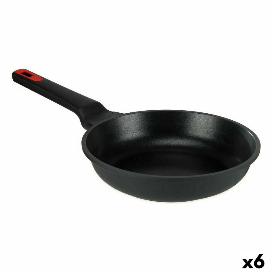 Stegepande Kinvara 77777 Sort Aluminium Bakelit  24 cm (6 enheder) #1