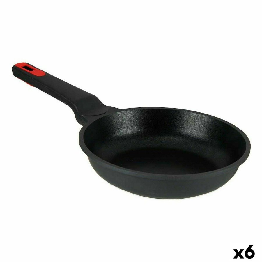Stegepande Kinvara 77775 Sort Aluminium Bakelit  20 cm (6 enheder) #1