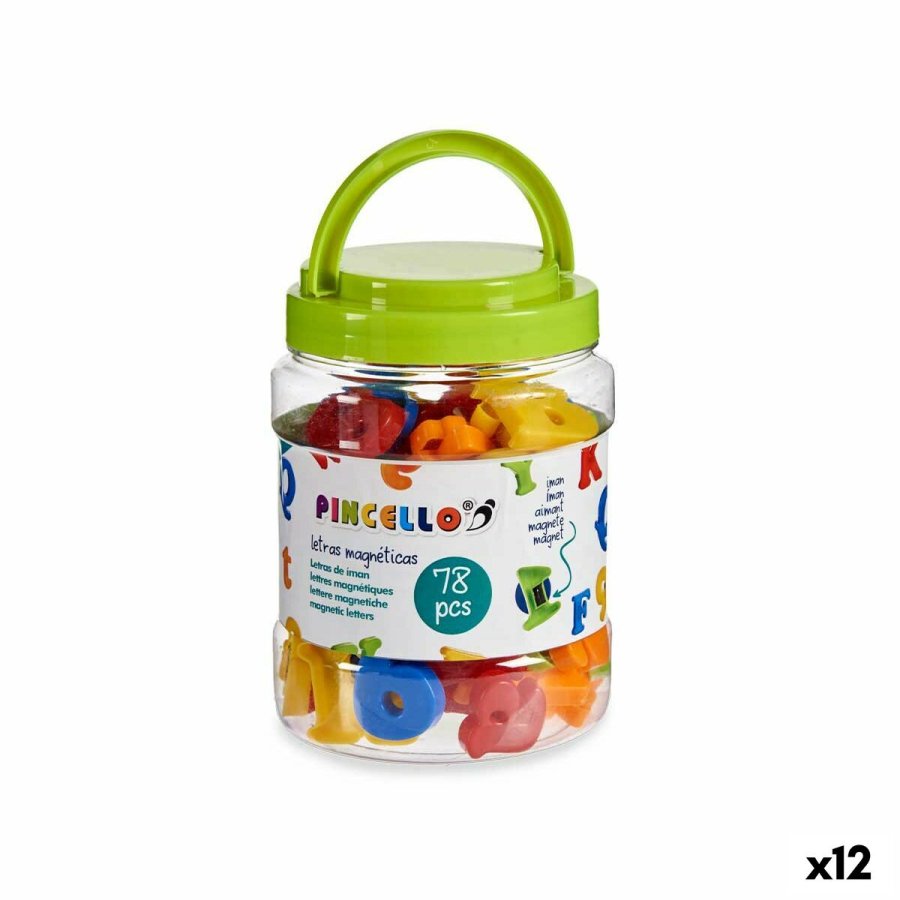 Bogstaver Pincello MA7797-78 MA7797-78 Plastik Magnet Multifarvet #1