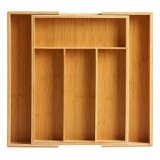 Bestikholder Kinvara JWKW-3714/1 Brun Bambus Tilpasseligt rum Forlngbar (6 enheder) #2