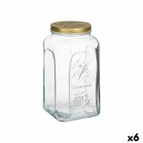 Beholder Pasabahce Homemade Gennemsigtig Gylden 3 L (6 enheder) #1