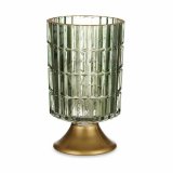 LED-lanterne Gift Decor L1118BMMS-V L1118BMMS-V Grn Gylden Glas 10,7 x 18 x 10,7 cm (6 enheder) #2