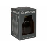 Vase Gift Decor V1522IP-S V1522IP-S Gr Gylden Glas Striber 14,5 x 22 x 14,5 cm (6 enheder) #3