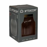 Vase Gift Decor V1522IP-C V1522IP-C Pink Gylden Glas Striber 14,5 x 22 x 14,5 cm (6 enheder) #3