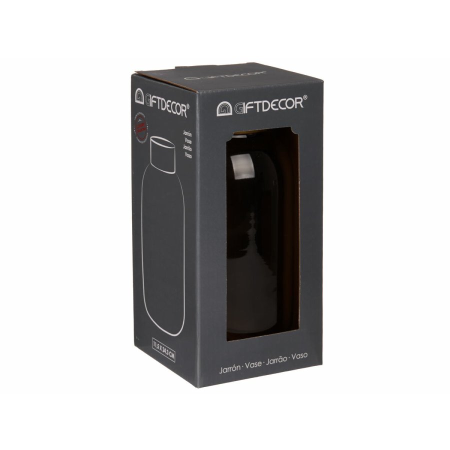 Vase Gift Decor V1224IP-S V1224IP-S Gr Gylden Glas 11,5 x 24 x 11,5 cm (6 enheder) #3