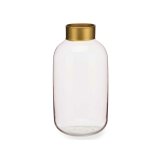 Vase Gift Decor V1530IP-C V1530IP-C Pink Gylden Glas 14,5 x 29,5 x 14,5 cm (6 enheder) #2