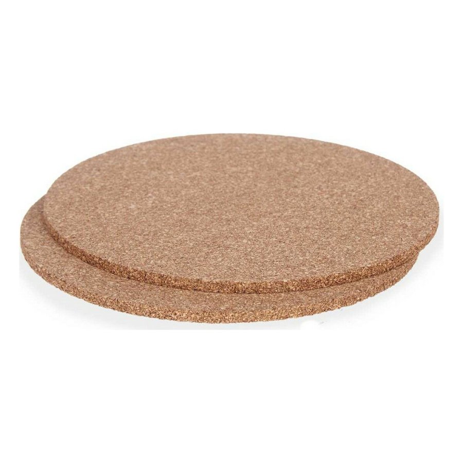Bordskner-st Kinvara KT166139R Natur Kork 18 x 0,5 x 18 cm Dkkeserviet (12 enheder) #3