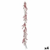Juleguirlande Krist+ K1912687 Hvid Rd Plastik 180 x 14 cm Gren (4 enheder) #1
