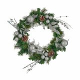 Adventskrans Krist+ K1912698-1 Grn Slvfarvet 60 x 13 x 60 cm (4 enheder) #5