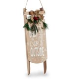Hngende dekoration Skilt Klk Beige Tr MDF 20 x 5 x 69 cm (6 enheder) #5