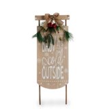 Hngende dekoration Skilt Klk Beige Tr MDF 20 x 5 x 69 cm (6 enheder) #9
