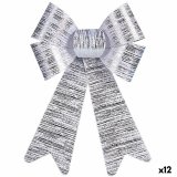 Lasso Krist+ HJ1-12006 Slvfarvet PVC 16 x 24 x 4 cm Julepynt (12 enheder) #1