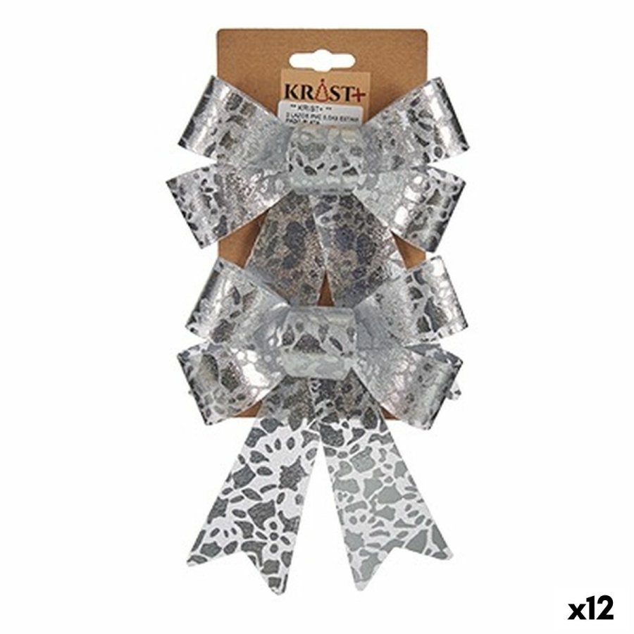 Lasso Krist+ HJ1-12011 Slvfarvet PVC Trykt 15 x 4 x 16 cm Julepynt (12 enheder) #1