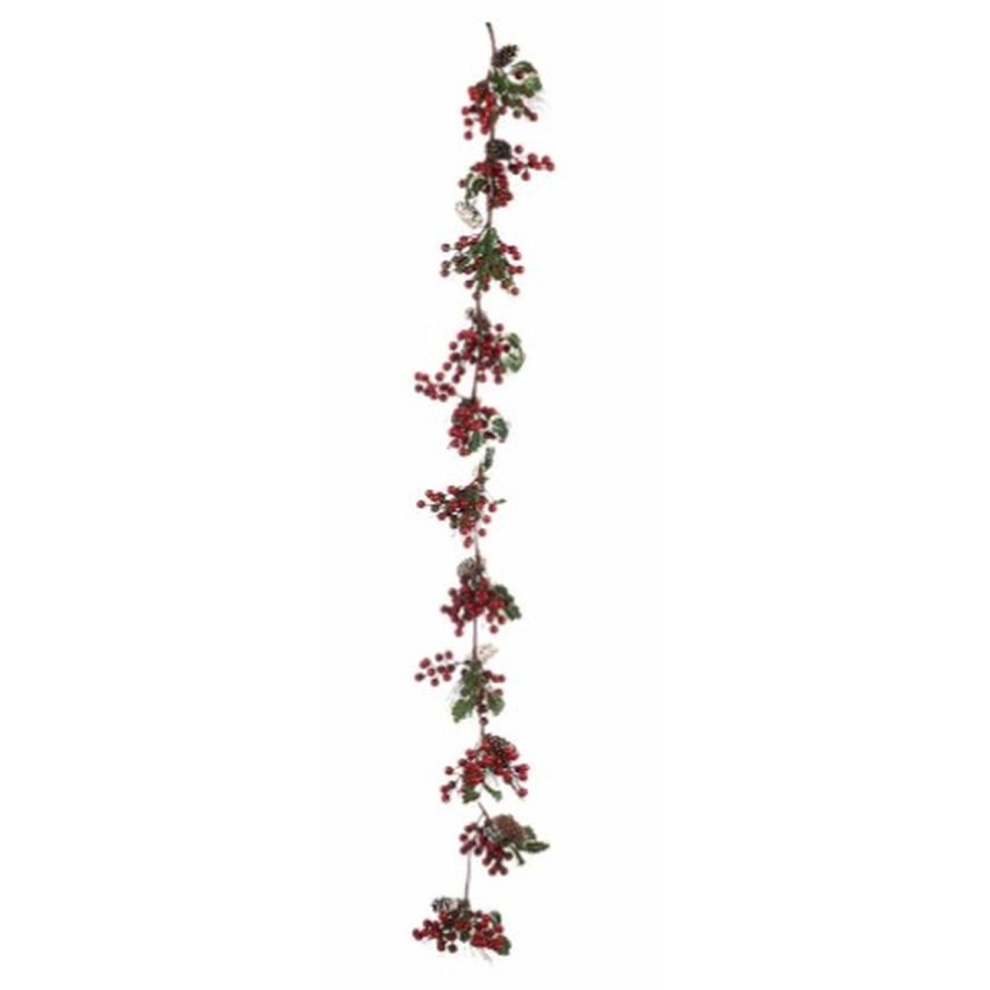 Juleguirlande Krist+ B9M-1007B Grn Plastik Rde Frugter 15 x 7,5 x 156 cm Gren (6 enheder) #5