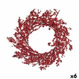 Adventskrans Rd Plastik 48 x 10 x 48 cm (6 enheder) #1