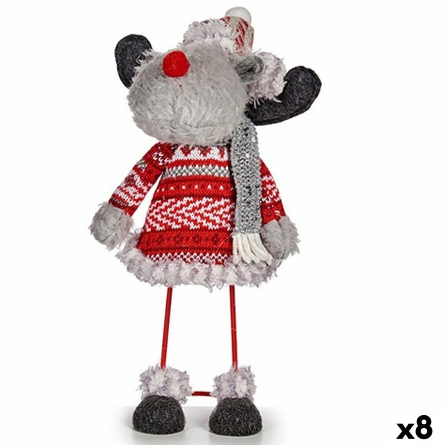 Dekorativ figur Krist+ FG09-21386B Rd Gr Julerensdyr 13 x 33,5 x 20 cm (8 enheder) #1