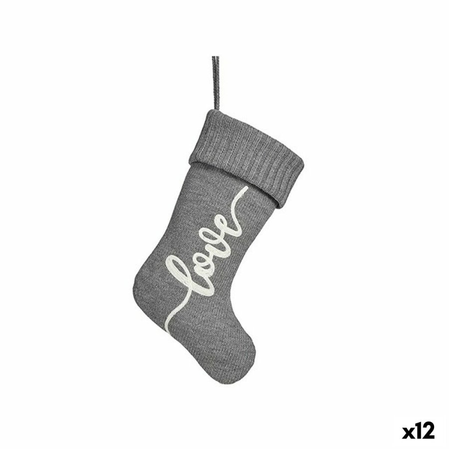 Julepynt Love Julesok Gr Klde 28 x 4 x 46 cm (12 enheder) #1