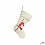 Julepynt Joy Julesok Hvid Klde 28 x 4 x 46 cm (12 enheder) #1