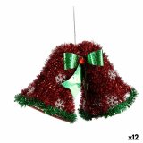 Julepynt Halskde Htter Lametta Rd Grn 21 x 14 x 10 cm (12 enheder) #1