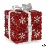 Gaveske Hvid Rd Slvfarvet polypropylen PET 20 x 23 x 20 cm (6 enheder) #1