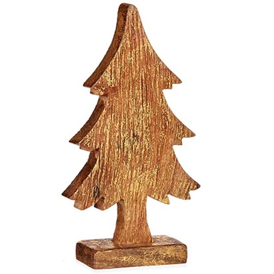 Dekorativ figur Juletr Gylden Tr 5 x 31 x 15,5 cm (6 enheder) #9