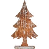 Dekorativ figur Juletr Slvfarvet Tr 5 x 49,5 x 26 cm (6 enheder) #5