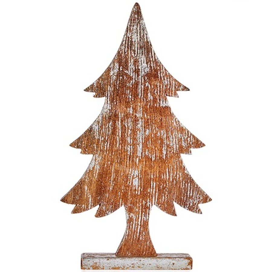 Dekorativ figur Juletr Slvfarvet Tr 5 x 49,5 x 26 cm (6 enheder) #5
