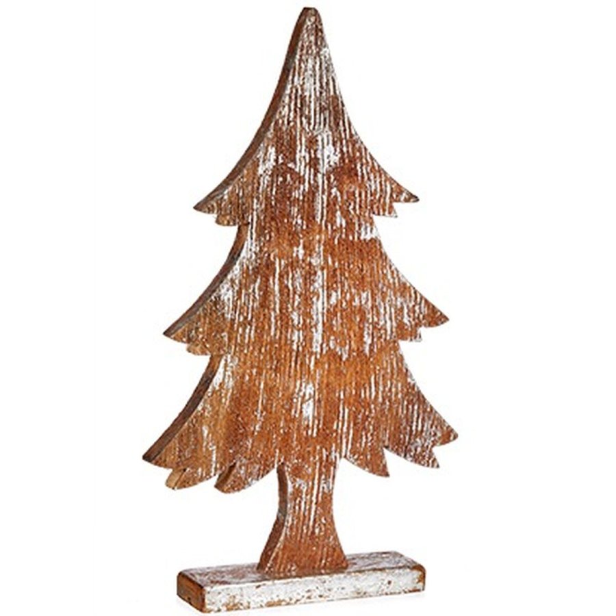 Dekorativ figur Juletr Slvfarvet Tr 5 x 49,5 x 26 cm (6 enheder) #9