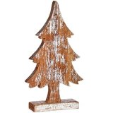 Dekorativ figur Juletr Slvfarvet Tr 5 x 39 x 21 cm (6 enheder) #9