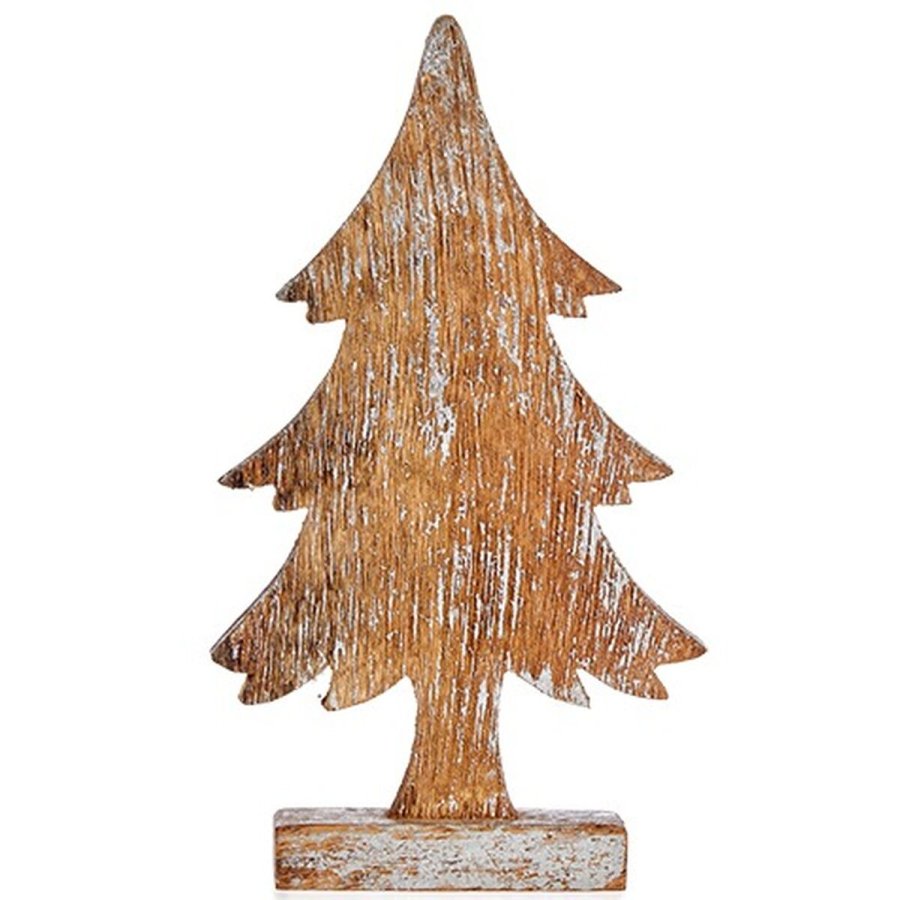Dekorativ figur Juletr Slvfarvet Tr 5 x 31 x 15 cm (6 enheder) #5