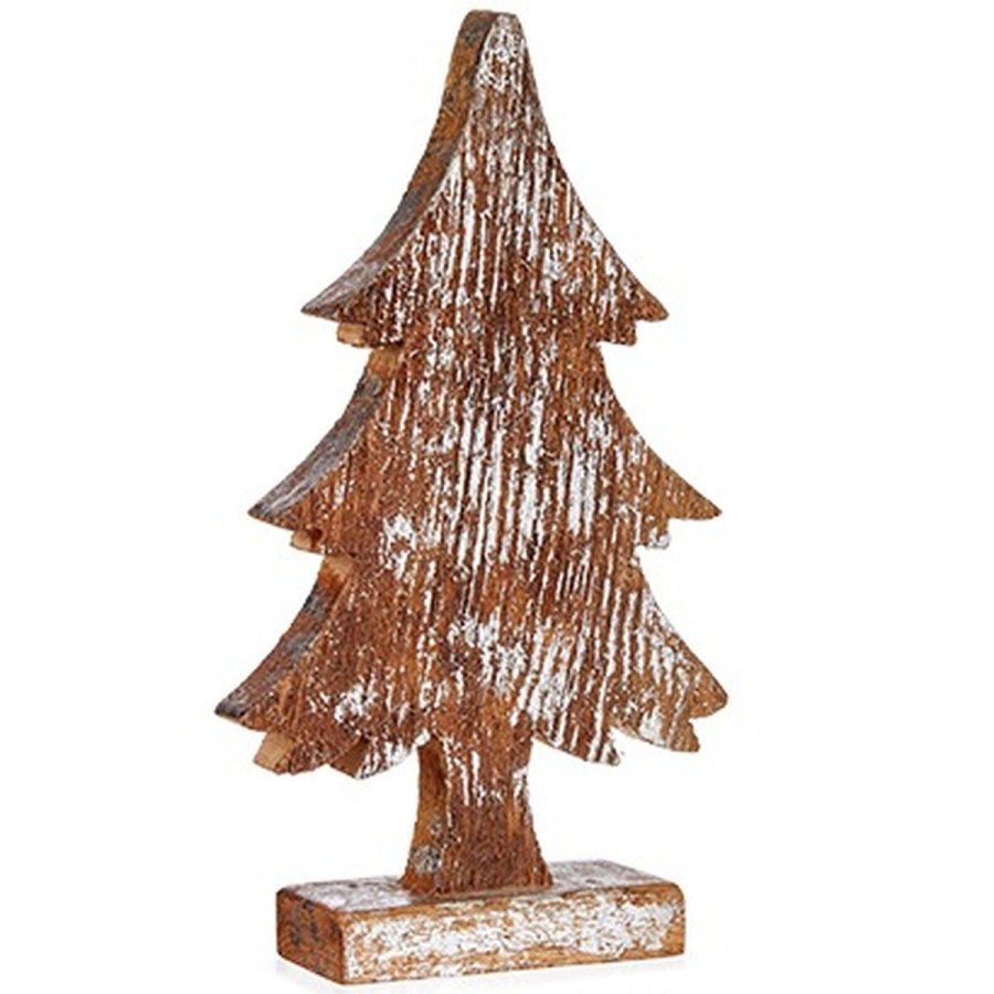 Dekorativ figur Juletr Slvfarvet Tr 5 x 31 x 15 cm (6 enheder) #9