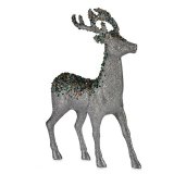 Dekorativ figur Julerensdyr Slvfarvet Plastik 15 x 45 x 30 cm (2 enheder) #5