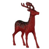 Dekorativ figur Julerensdyr Rd Plastik 15 x 45 x 30 cm (2 enheder) #5