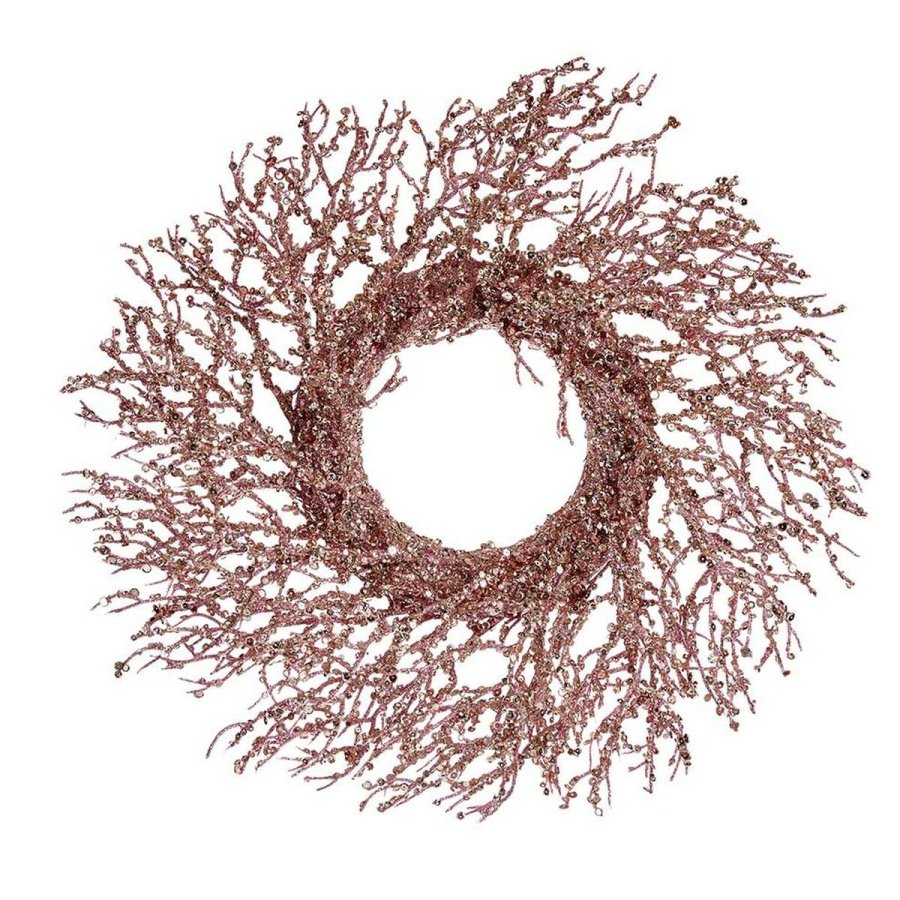Adventskrans Gren Pink Plastik 50 x 10 x 50 cm (2 enheder) #5