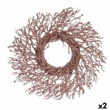 Adventskrans Gren Pink Plastik 50 x 10 x 50 cm (2 enheder) #1