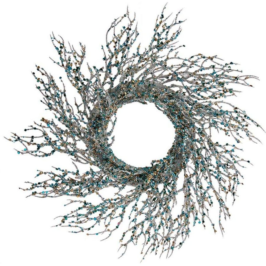 Adventskrans Gren Bl Plastik 50 x 10 x 50 cm (2 enheder) #5