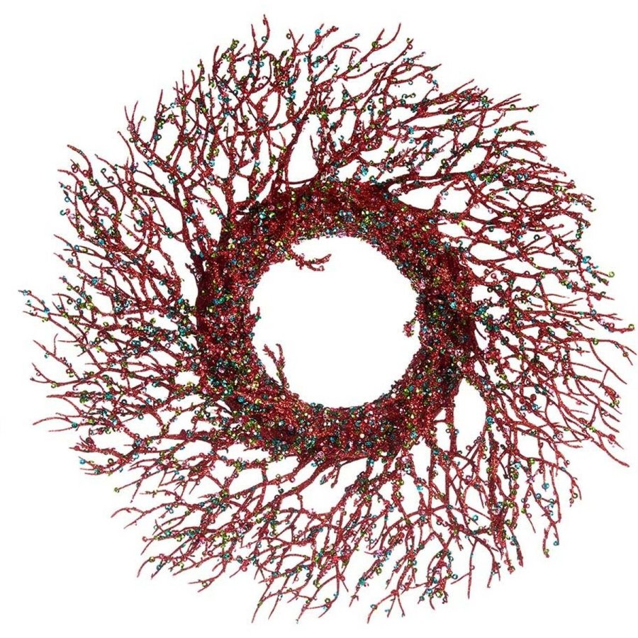 Adventskrans Gren Rd Plastik 50 x 10 x 50 cm (2 enheder) #5