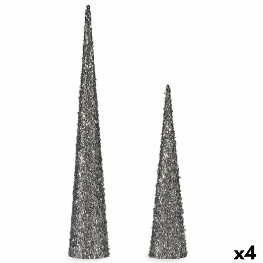 St med tal Kegler Paillietter Slvfarvet Plastik (4 enheder) #1