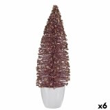 Dekorativ figur Juletr Pink Gylden 10 x 33 x 10 cm (6 enheder) #1