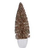 Dekorativ figur Juletr Mint champagne Plastik 10 x 33 x 10 cm (6 enheder) #5